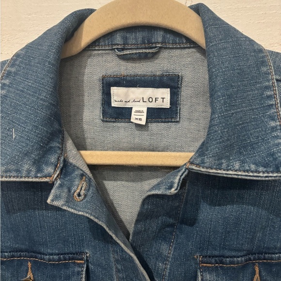 LOFT Blue Jean Jacket Classic Denim Style - Picture 11 of 11